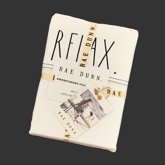 Rae Dunn Other - Rae Dunn RELAX Pillowcase Set